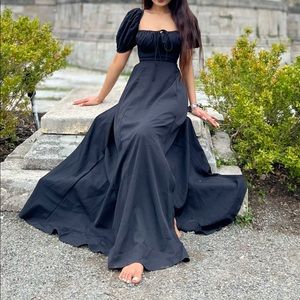 Black maxi dress